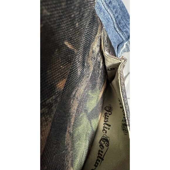 Rhinestone Camo Studded Cross Purse Chain Strap Rustic Coutures Cowgirl - Picture 11 of 14